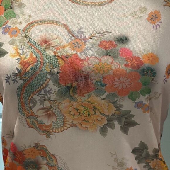Urban Outfitters mesh floral crop top - Picture 3 of 6